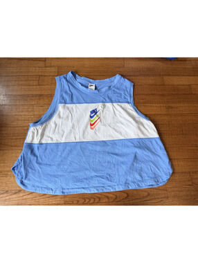 GUC Women's 3XL Nike Sportswear DNA Tank Top blue sleeveless colorful